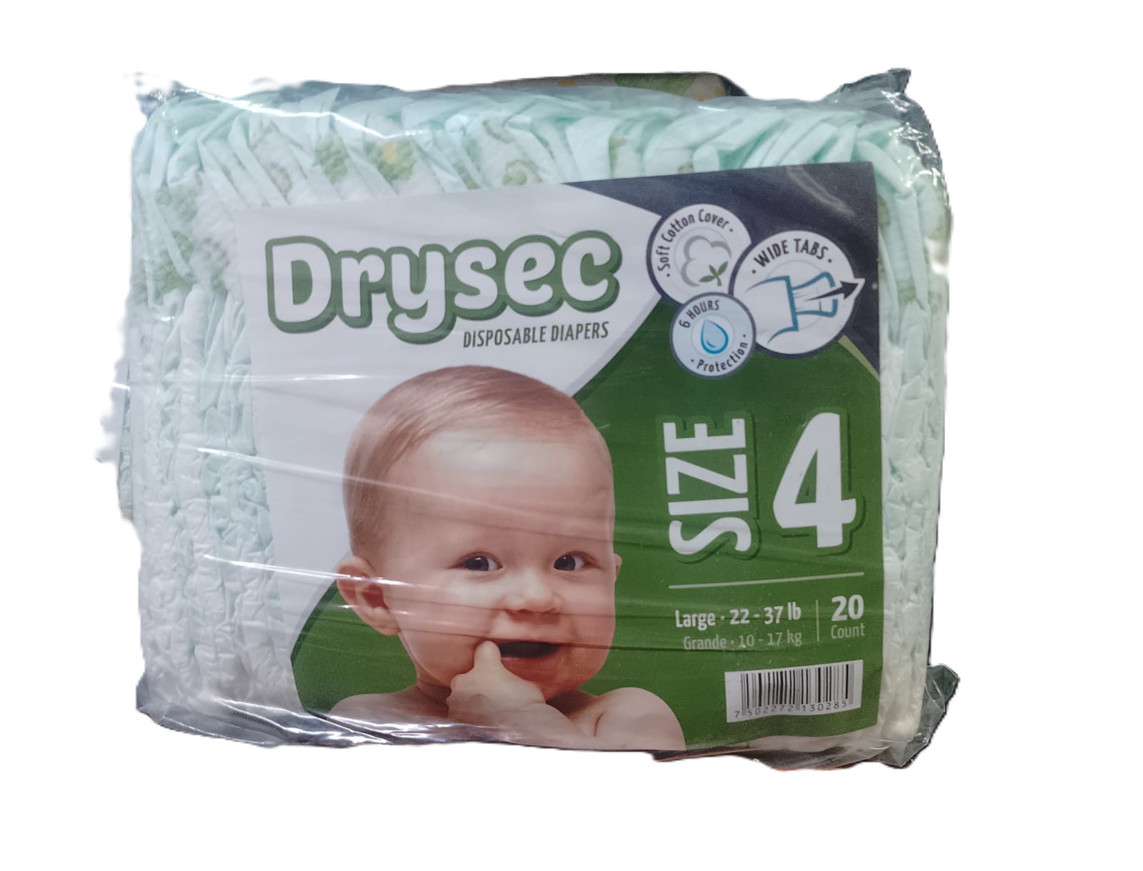 Drysec Disposable Diapers Talla 4 20 pañales